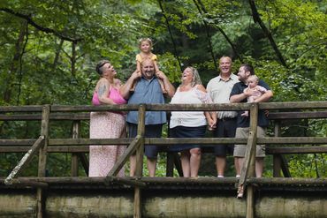 Family portrait session in the Smoky Mountains captured by a Gatlinburg family photographer