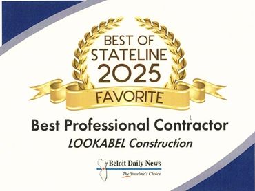 Award for Best Professional Contractor 2025 to LOOKABEL Construction.