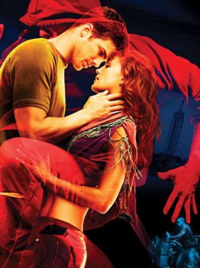 A man holding a woman in a dance pose