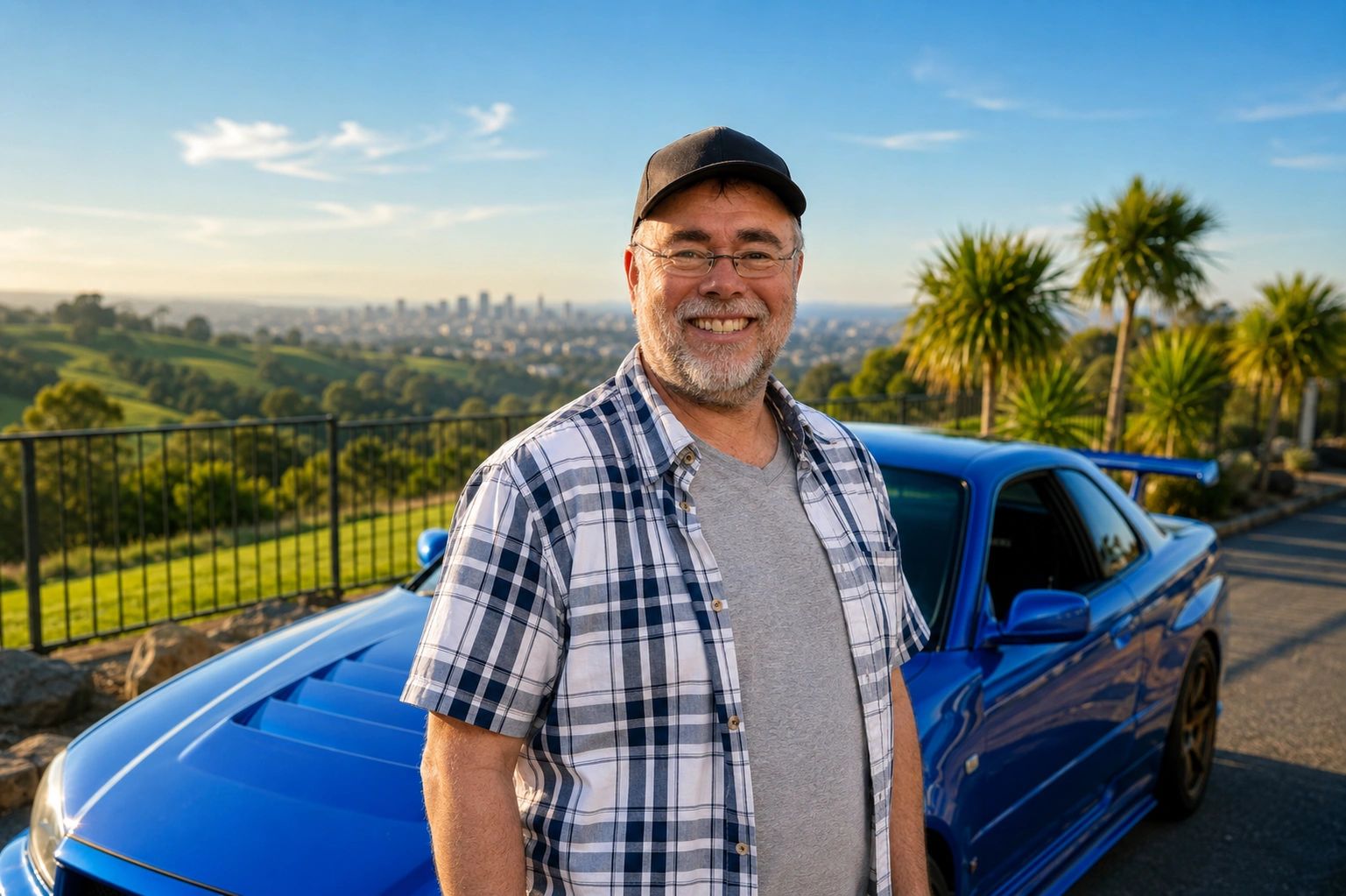 Zvi Cars founder standing beside a car, reresenting car buying guidance in Israel