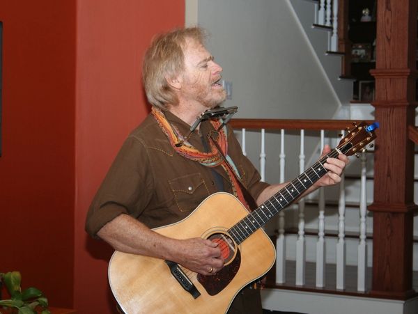 Lost Gonzo Band member, Bob Livingston performs at Arhaven House Concerts near Austin, TX