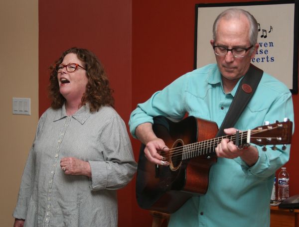 Mollie O'Brien and Rich Moore perform at Arhaven House Concerts near Austin, TX