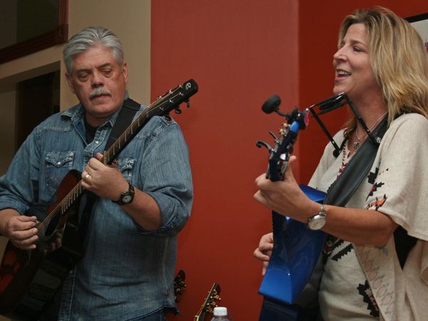 Terri Hendrix with Lloyd Maines perform at Arhaven House Concerts near Austin, TX