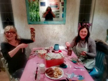 Decoupage art and craft workshop. Art class