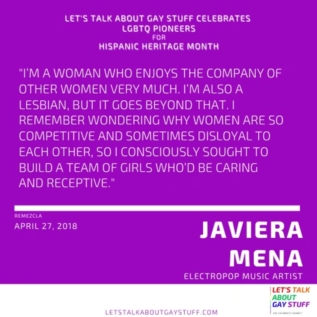 Javiera Mena
Hispanic Heritage Month
Latinx History
LGBTQ Latinx Pioneer
Electro-pop