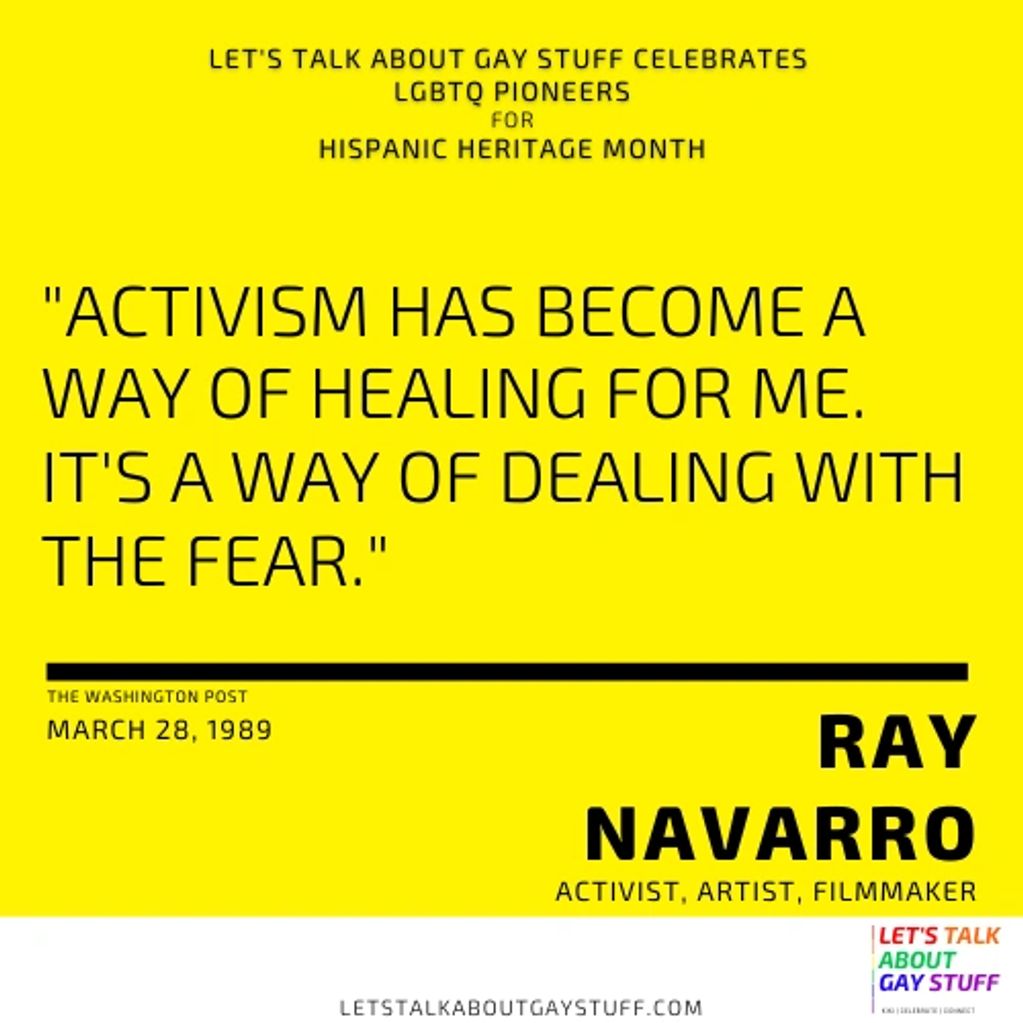 Ray Navarro
Hispanic Heritage Month
Latinx History
LGBTQ Latinx Pioneer
ACT U