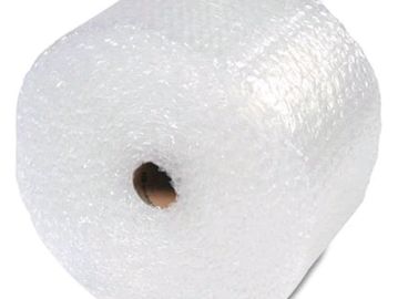 Bubble wrap for diy moving bins.