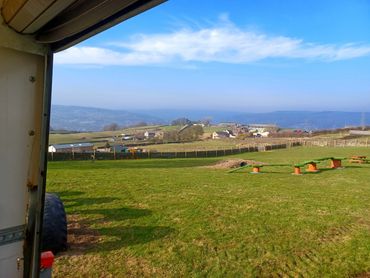View from the shelter
