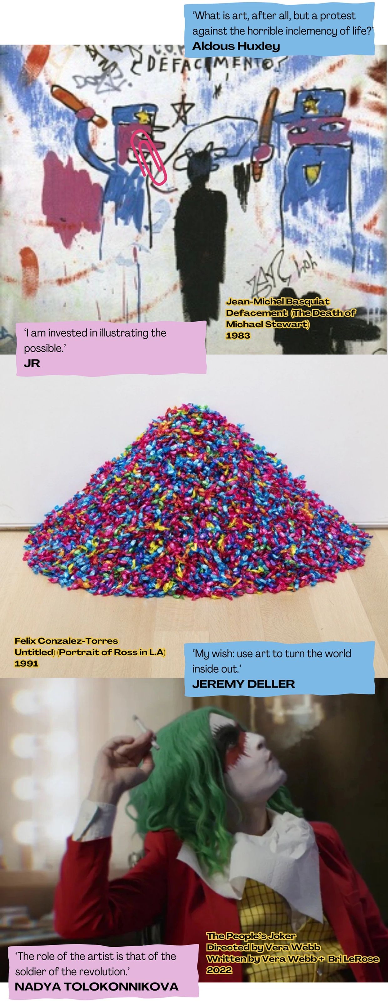 examples of political art created by lgbtqia community for activism