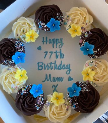 Buttercream cupcake board