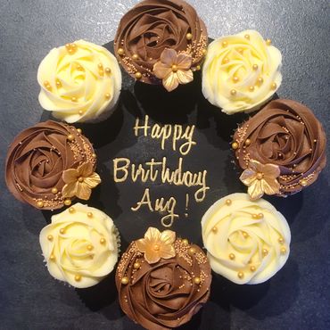 chocolate cupcake board birthday
celebration