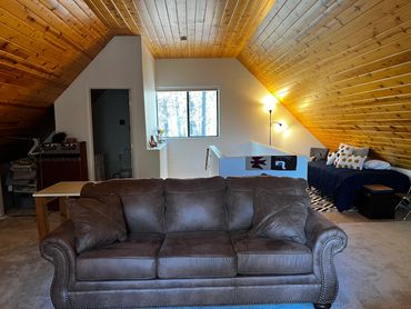 Sleeper sofa in the loft