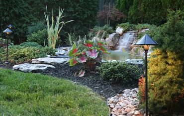 Landscape lighting, landscape music, exterior lighting, low voltage lighting
