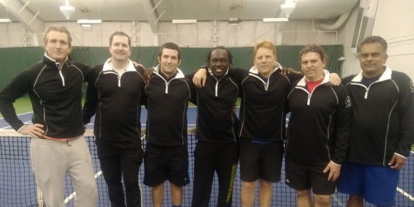 Adult tennis champions at Marcus Lewis Tennis Center