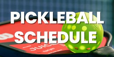 Pickleball schedule at the Marcus Lewis Tennis Center