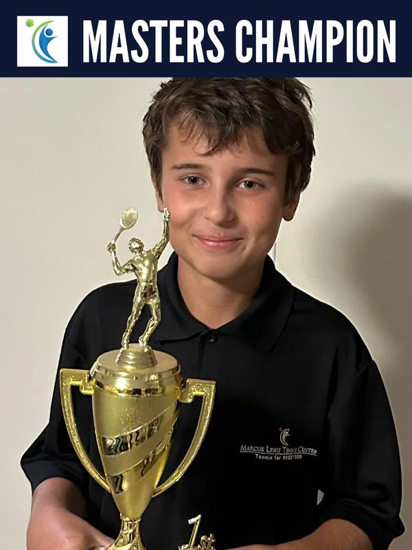 Masters Champion at the Marcus Lewis Tennis Center