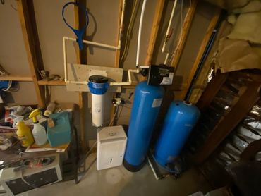 installed whole house water treatment system