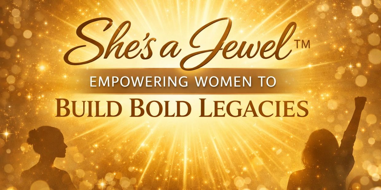 Golden empowering message celebrating women's strength and legacy.