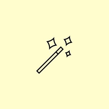 An icon of a wand