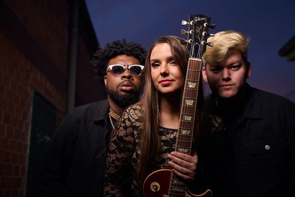 Pictured left to right: EJ Bedford (bass), Ally Venable (lead vocals & guitar), Isaac Pulido (drums)