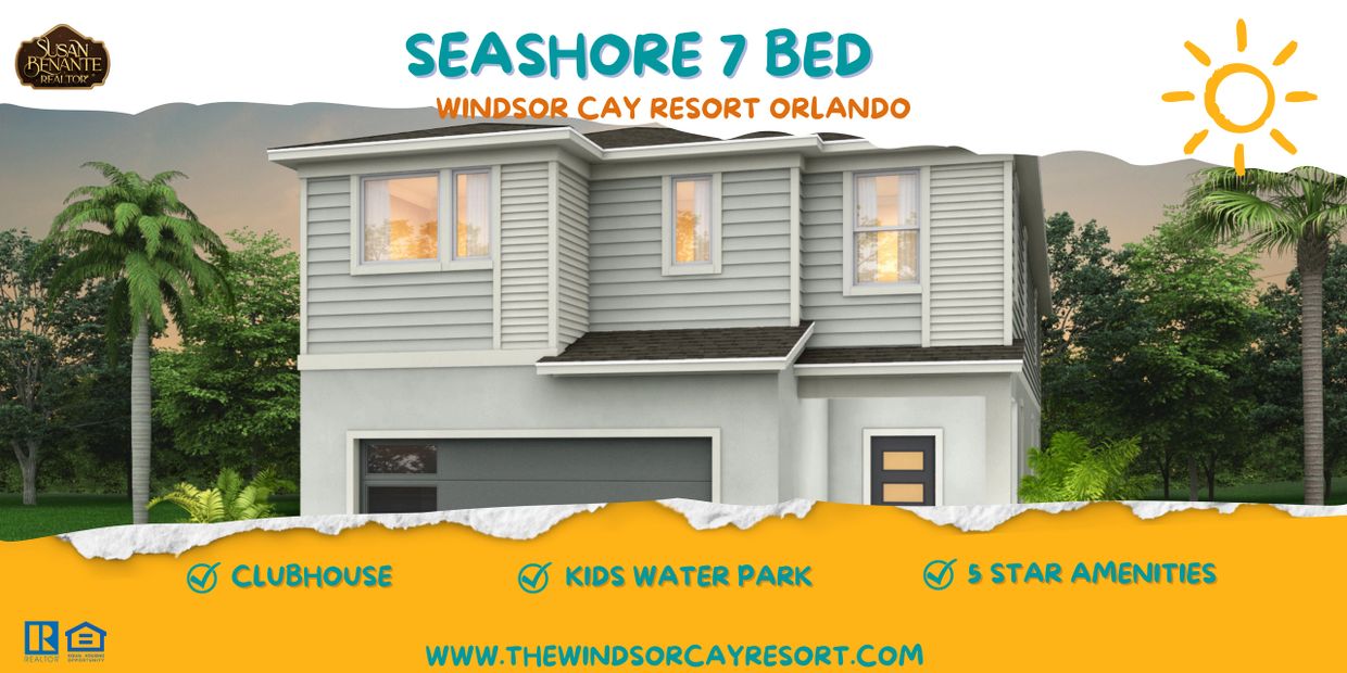 7 Bedroom luxury vacation homes for sale in Windsor Cay Resort in Clermont FL