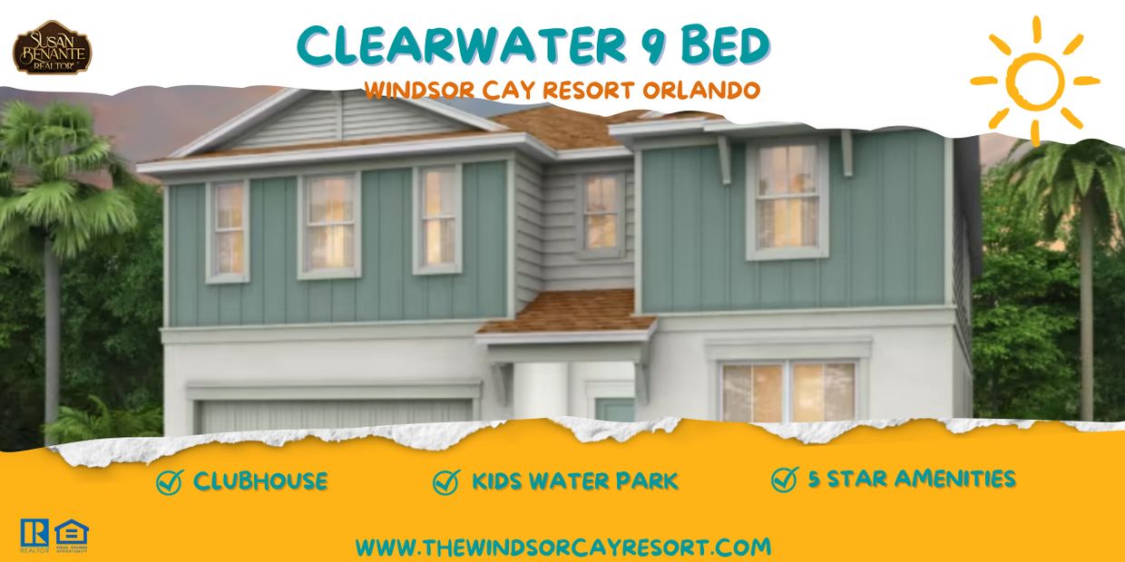 9 Bedroom luxury vacation homes for sale in Windsor Cay Resort in Clermont FL