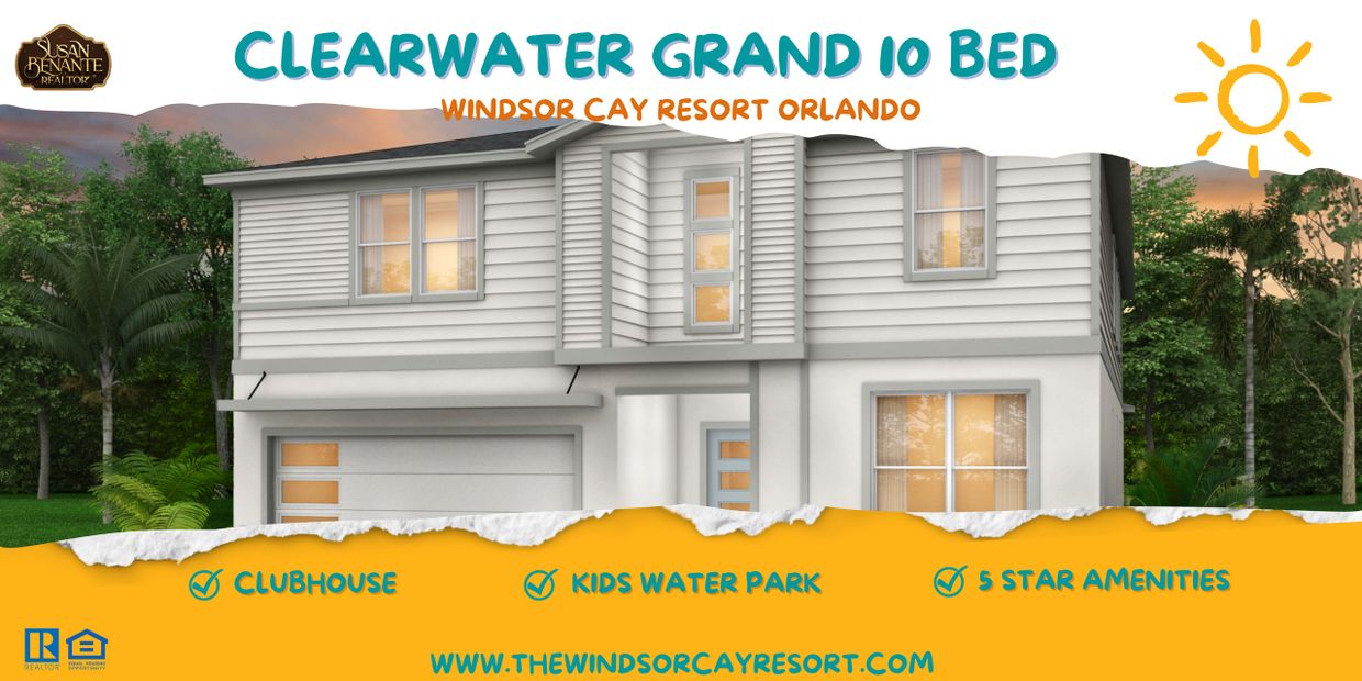 10 Bedroom luxury vacation homes for sale in Windsor Cay Resort in Clermont FL