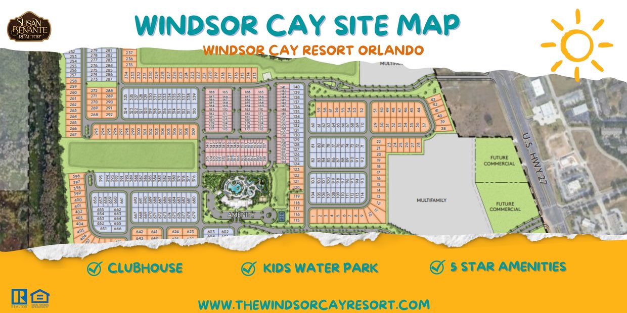 Windsor Cay Resort  by Pulte site map