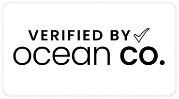 Logo with text 'Verified by ocean co.' and a checkmark.