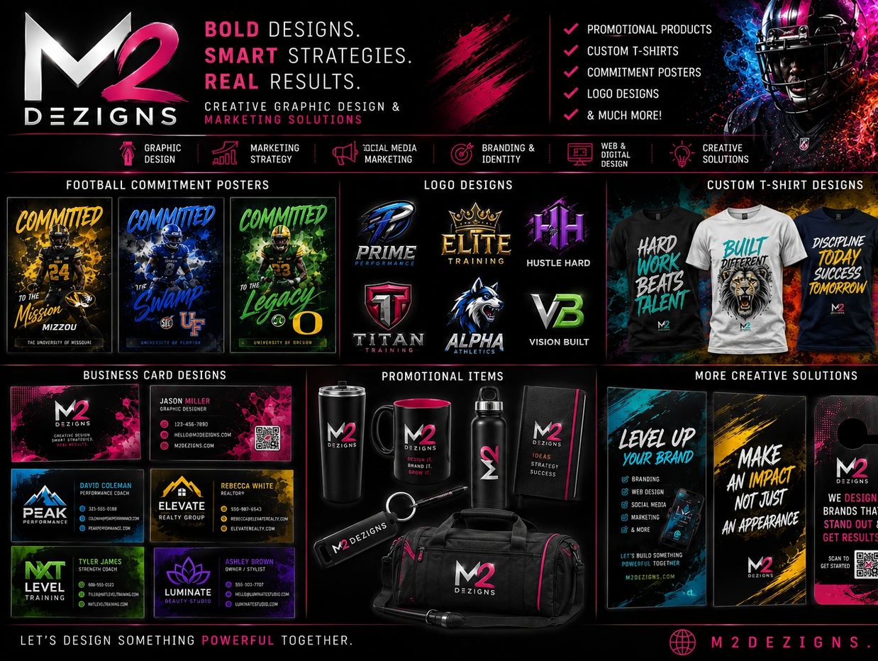 commitment posters, t-shirts, logo design, promotional products, dtf transfers,business cards, flyer