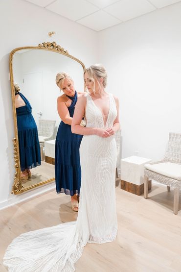 Dressing room for the bride and dressing room for the groom