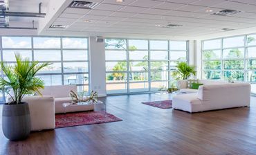 Sunshine and water views are perfect for your guests to enjoy. How to plan a wedding? Call The Port