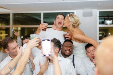 You may kiss the groom. Laughter is the best medicine