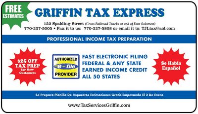 griffin tax express coupons and savings
