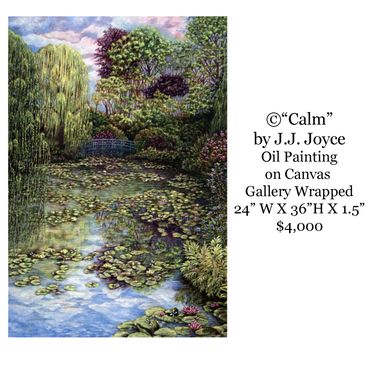 This is a reflection of a day at Monet's Gardens filled with calm and beauty.