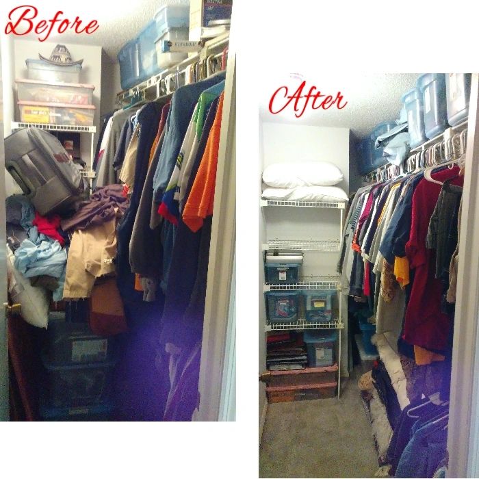 closet makeover, Clutter Rescue 911, Columbus Home Organizer, closet organizing, clutter removal