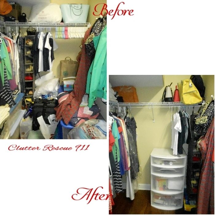 closet makeover, Clutter Rescue 911, Columbus Home Organizer, closet organizing, clutter removal