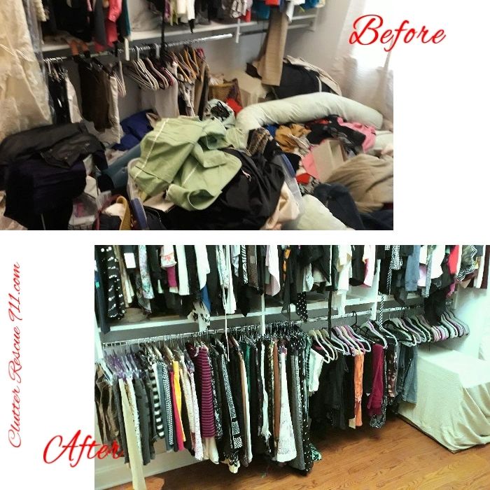 closet makeover, Clutter Rescue 911, Columbus Home Organizer, closet organizing, clutter removal