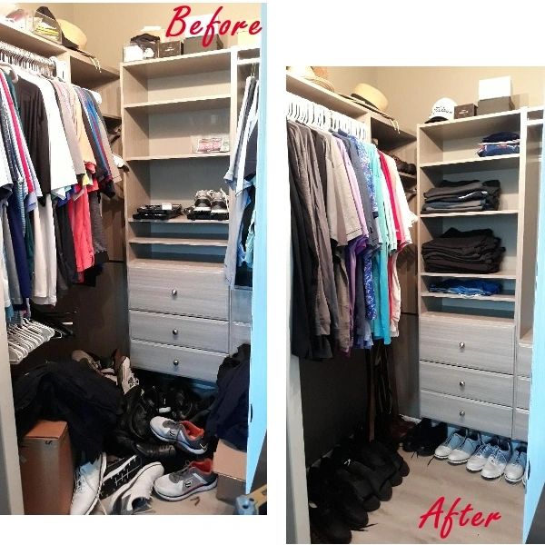 closet makeover, Clutter Rescue 911, Columbus Home Organizer, closet organizing, clutter removal