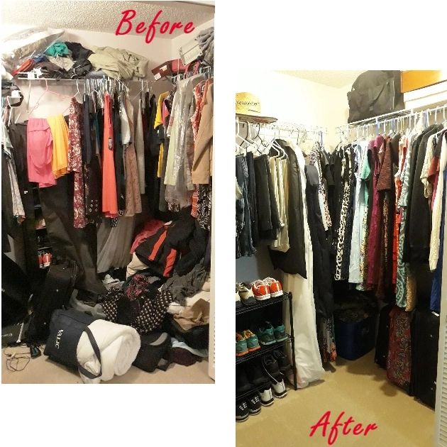 closet makeover, Clutter Rescue 911, Columbus Home Organizer, closet organizing, clutter removal