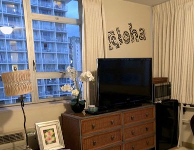 TV, WiFi, Refrigerator, Microwave, Coffee maker are provided. Set up your own ALEXA !