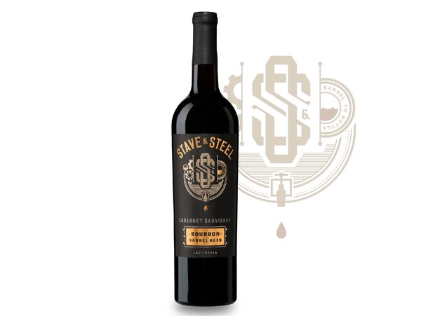 Stave & Steel bottle shot and logo