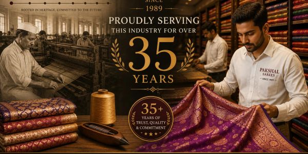 Craftsmanship in sarees proudly serving for over 35 years.