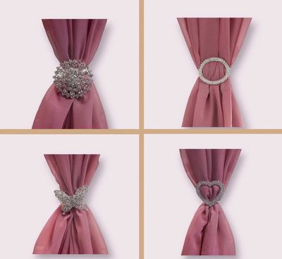 Brooches, the finishing touch to drapes