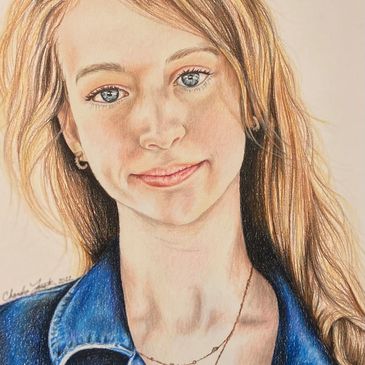 colored pencil portrait