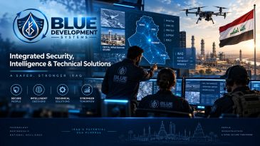 Blue Development Systems providing integrated security and technical solutions in Iraq.