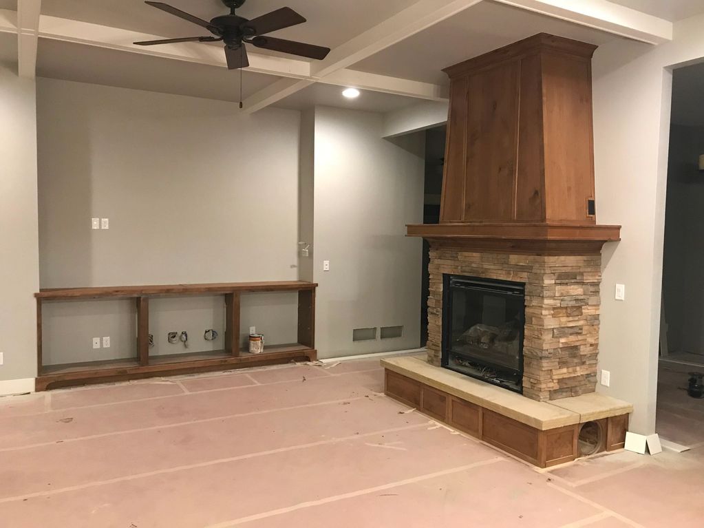 Fireplace Mantle and hearth