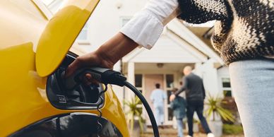 Residential Electrical Vehicle (EV) charging station.