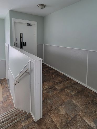 Interior painting completed in entryway common area