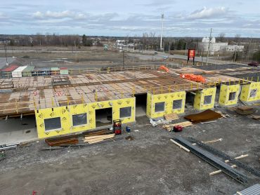 Canam Proprietary Hambro D500, suspended slab system in Ottawa, Ontario, Canada.